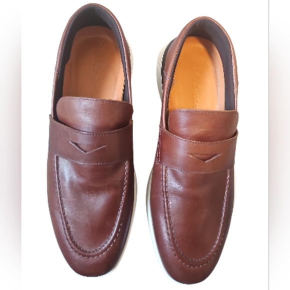 Elegant Brown Leather Slip-On Loafers main image 9